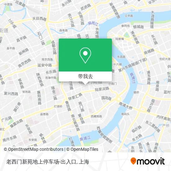 老西门新苑地上停车场-出入口地图