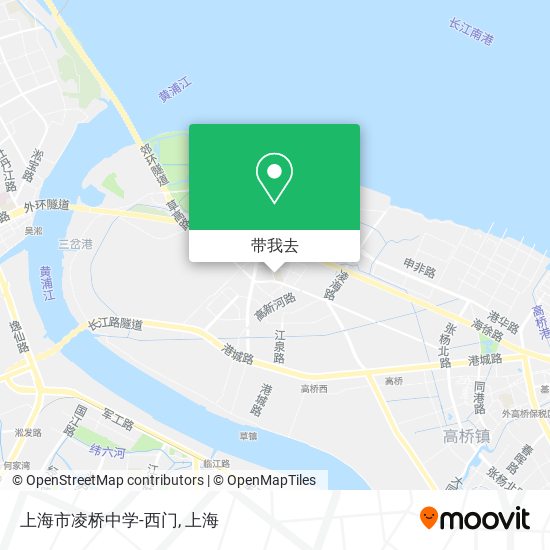 上海市凌桥中学-西门地图