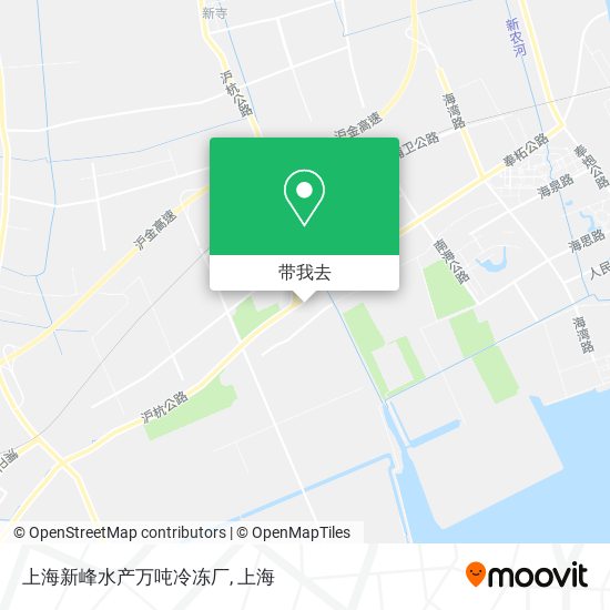 上海新峰水产万吨冷冻厂地图