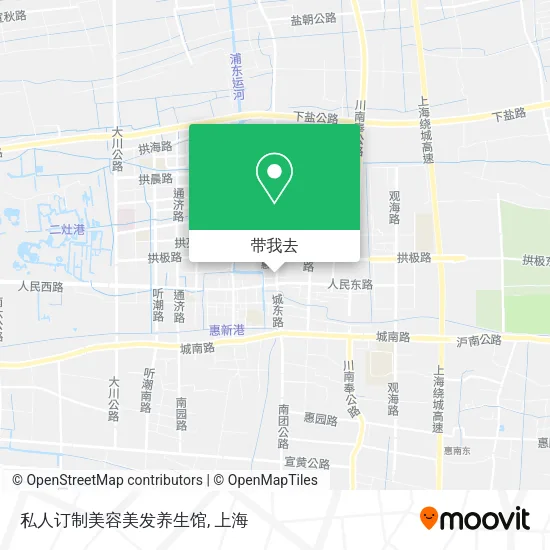私人订制美容美发养生馆地图