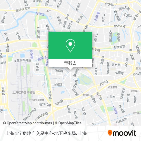 上海长宁房地产交易中心-地下停车场地图
