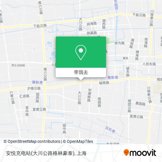 安悦充电站(大川公路格林豪泰)地图