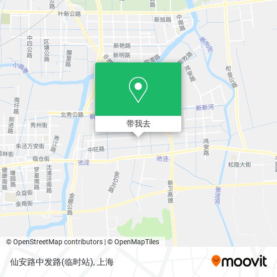 仙安路中发路(临时站)地图