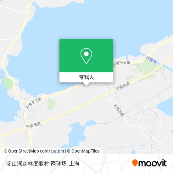 淀山湖森林度假村-网球场地图