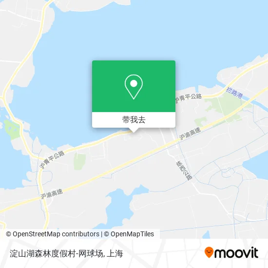 淀山湖森林度假村-网球场地图