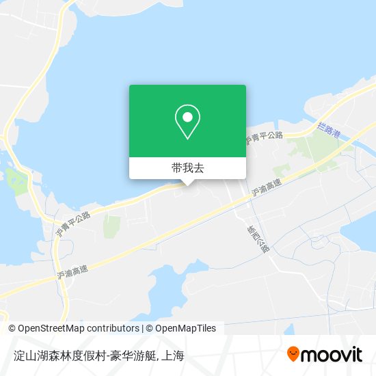 淀山湖森林度假村-豪华游艇地图