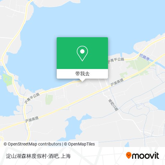 淀山湖森林度假村-酒吧地图