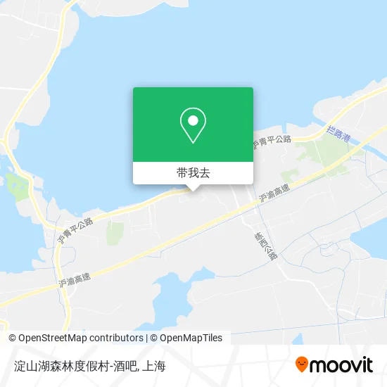 淀山湖森林度假村-酒吧地图