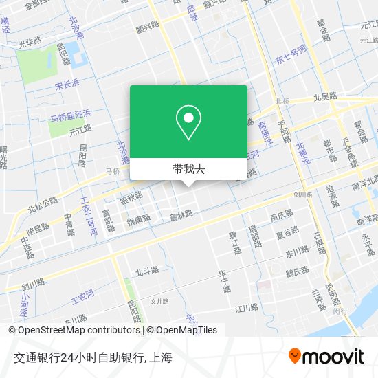 交通银行24小时自助银行地图