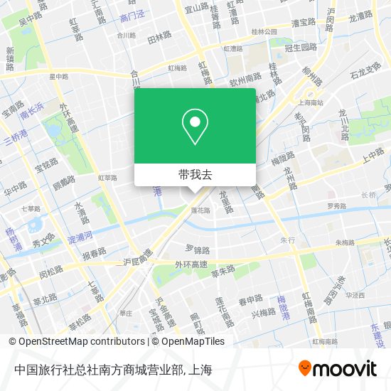 中国旅行社总社南方商城营业部地图