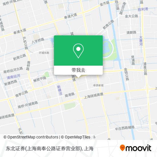 东北证券(上海南奉公路证券营业部)地图