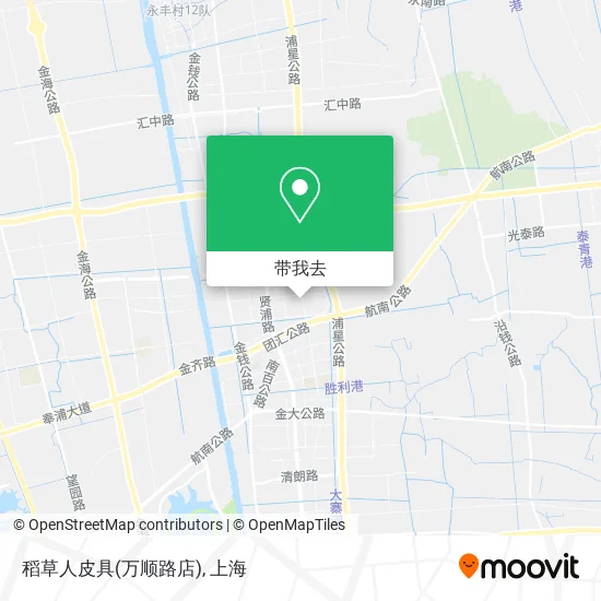 稻草人皮具(万顺路店)地图