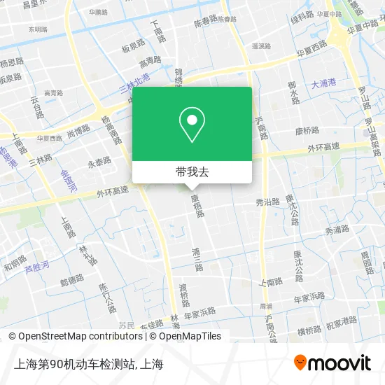 上海第90机动车检测站地图