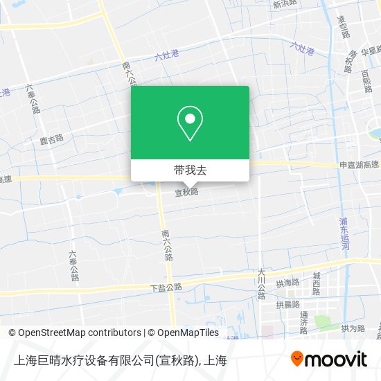 上海巨晴水疗设备有限公司(宣秋路)地图