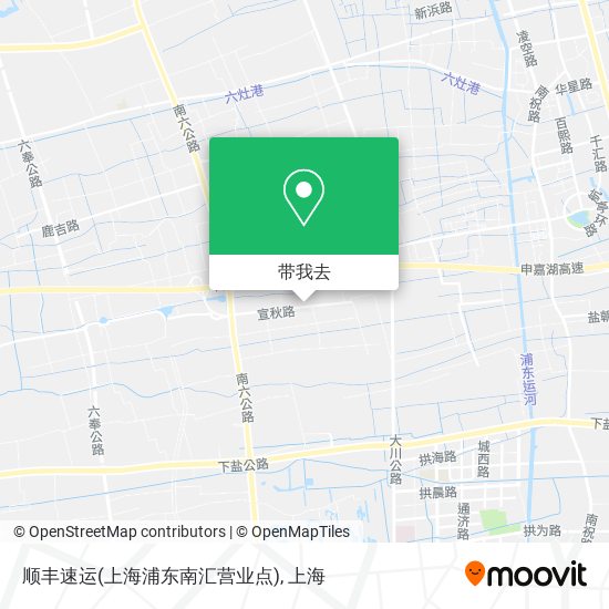 顺丰速运(上海浦东南汇营业点)地图