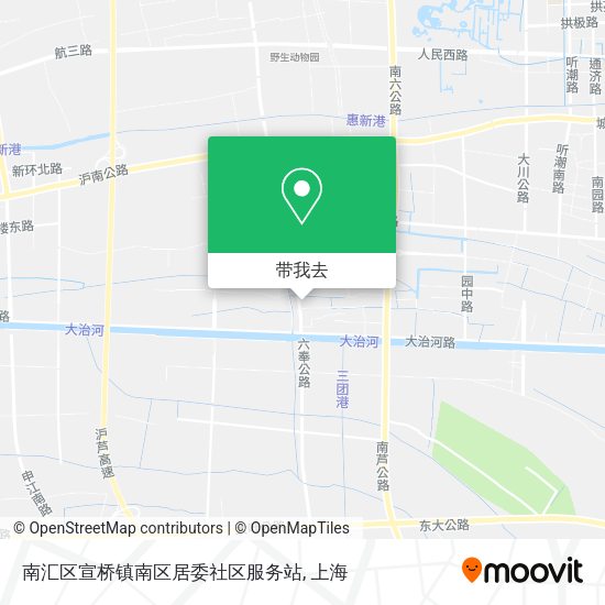 南汇区宣桥镇南区居委社区服务站地图