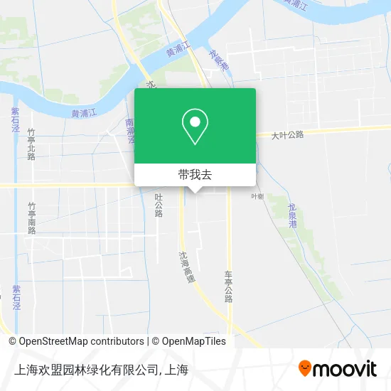 上海欢盟园林绿化有限公司地图