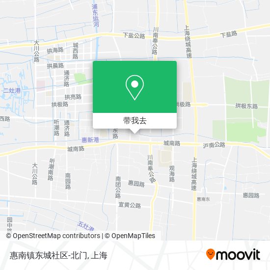 惠南镇东城社区-北门地图