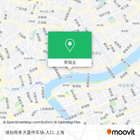 浦创商务大厦停车场-入口地图