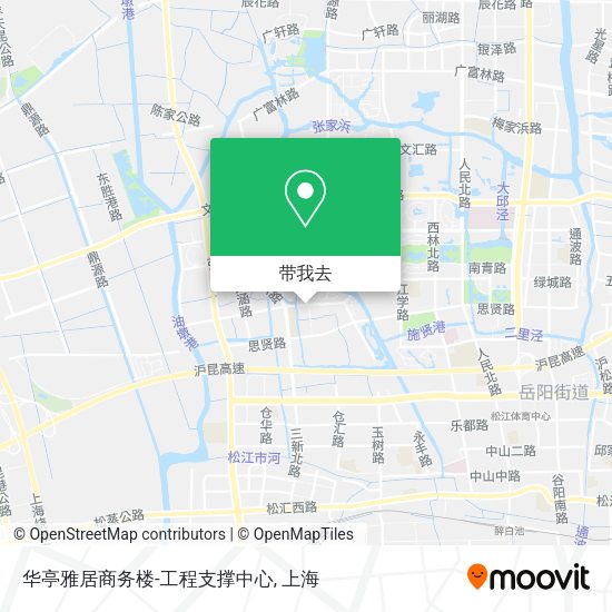 华亭雅居商务楼-工程支撑中心地图