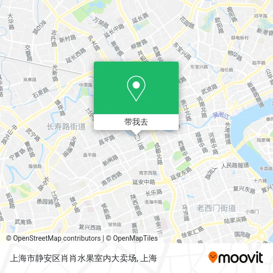 上海市静安区肖肖水果室内大卖场地图