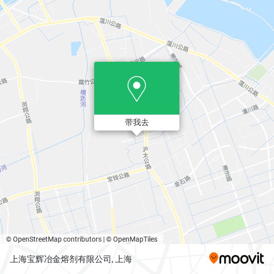 上海宝辉冶金熔剂有限公司地图