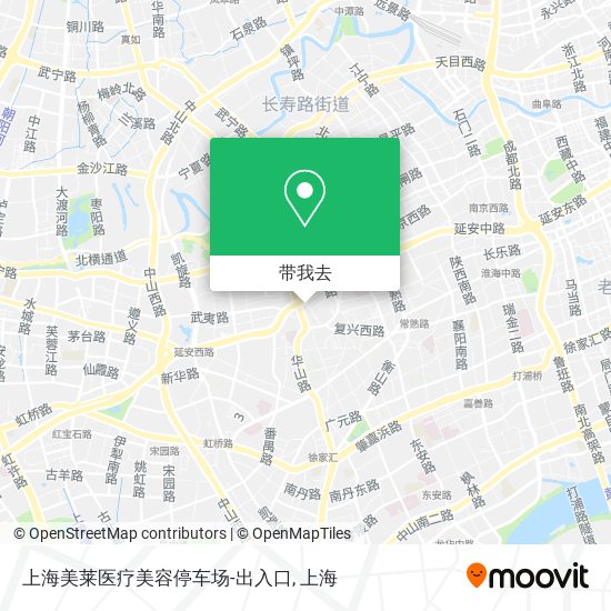 上海美莱医疗美容停车场-出入口地图