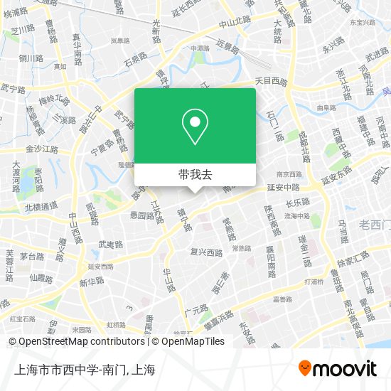 上海市市西中学-南门地图
