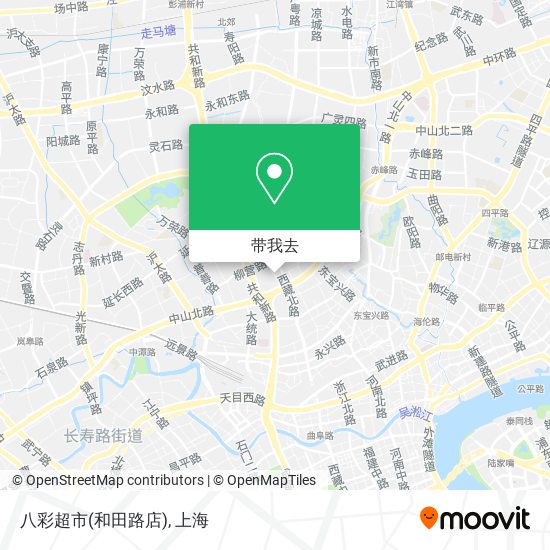 八彩超市(和田路店)地图