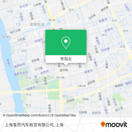 上海复昂汽车租赁有限公司地图