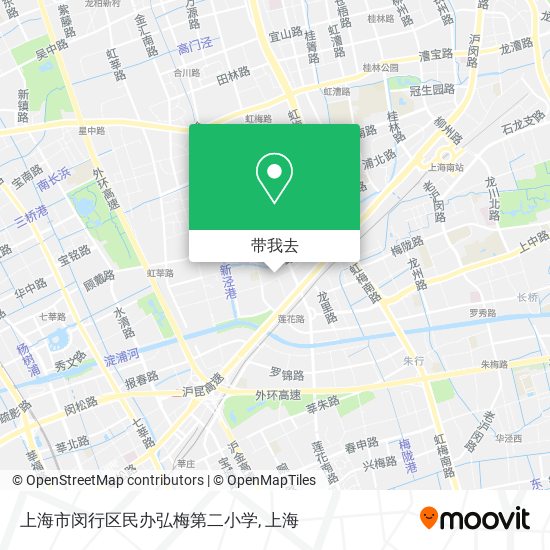 上海市闵行区民办弘梅第二小学地图