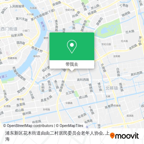 浦东新区花木街道由由二村居民委员会老年人协会地图