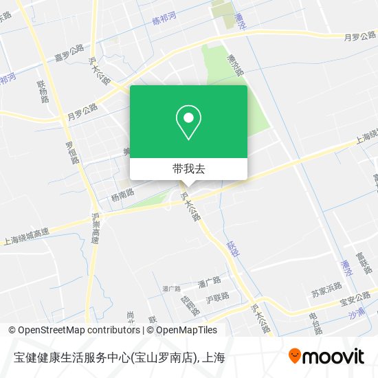 宝健健康生活服务中心(宝山罗南店)地图