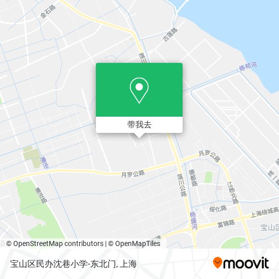 宝山区民办沈巷小学-东北门地图