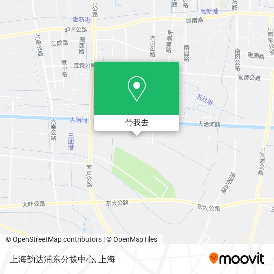 上海韵达浦东分拨中心地图