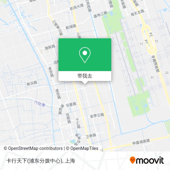 卡行天下(浦东分拨中心)地图