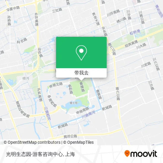光明生态园-游客咨询中心地图