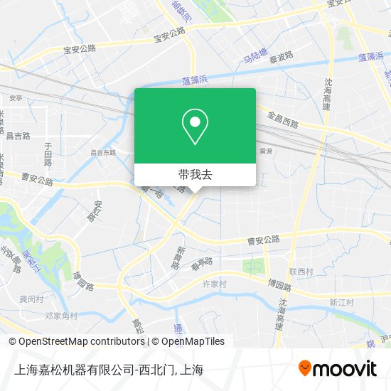 上海嘉松机器有限公司-西北门地图
