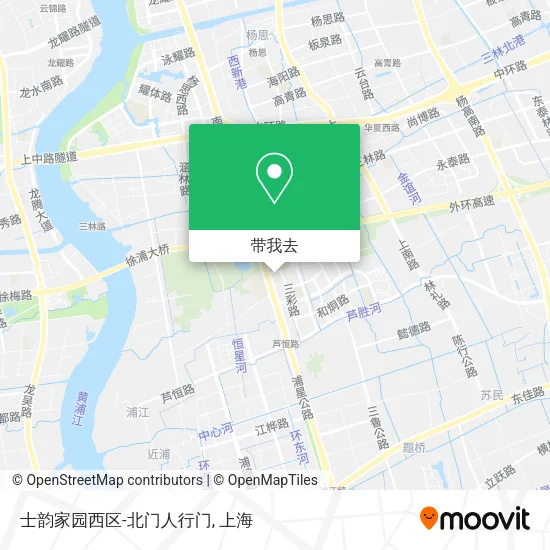 士韵家园西区-北门人行门地图