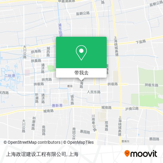 上海政谊建设工程有限公司地图