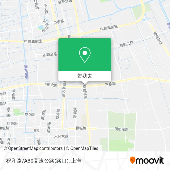 祝和路/A30高速公路(路口)地图