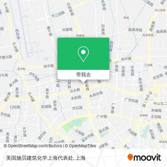 美国施贝建筑化学上海代表处地图