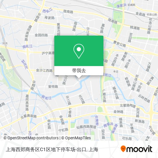 上海西郊商务区C1区地下停车场-出口地图