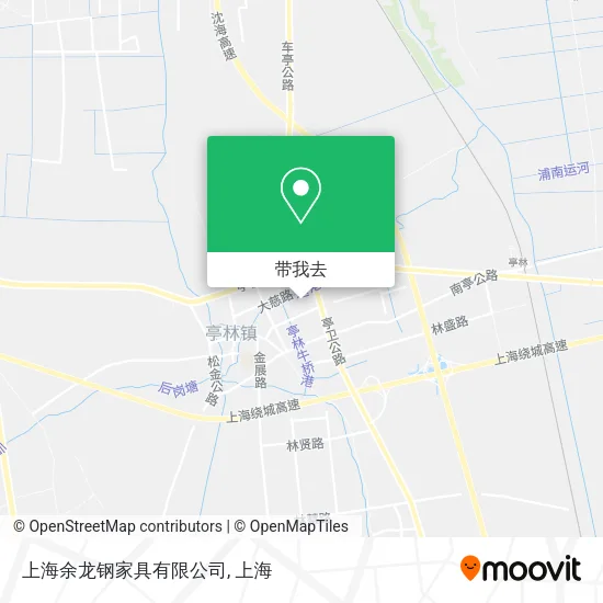 上海余龙钢家具有限公司地图