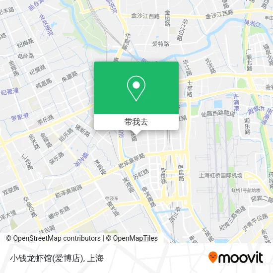 小钱龙虾馆(爱博店)地图