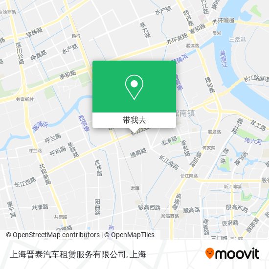 上海晋泰汽车租赁服务有限公司地图