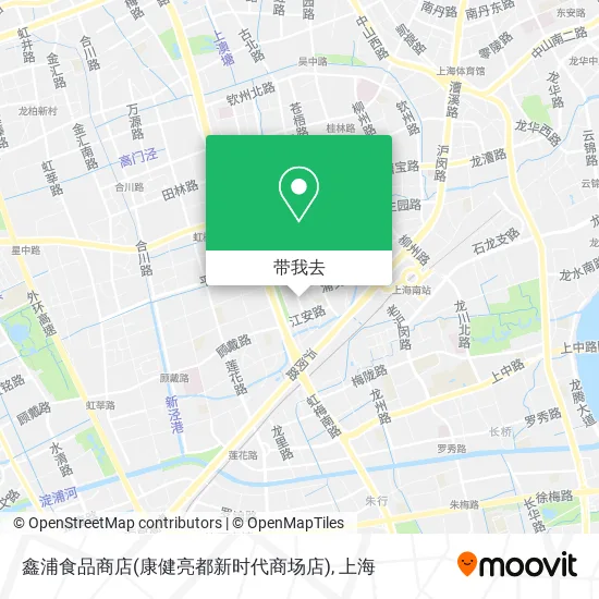 鑫浦食品商店(康健亮都新时代商场店)地图