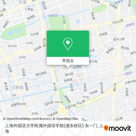 上海外国语大学附属外国语学校(浦东校区)-东一门地图