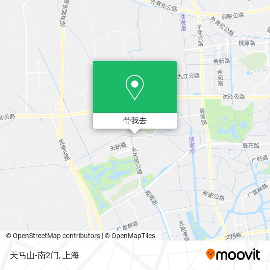 天马山-南2门地图
