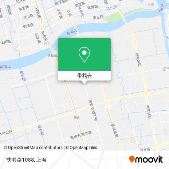 扶港路1088地图